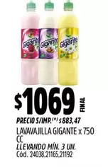 Gigante - LAVAVAJILLA GIGANTE
