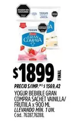 Gran Compra - YOGUR BEBIBLE SACHET VAINILLA/FRUTIILA