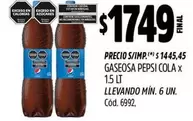 Pepsi - GASEOSA COLA