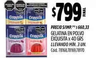 Exquisita - GELATINA EN POLVO