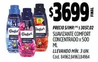 Comfort - SUAVIZANTE CONCENTRADO x 500 ML
