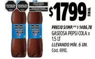 Pepsi - GASEOSA PEPSI COLA