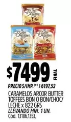 Arcor - BUTTER TOFFEES BON O BON/CHOC/LECHE