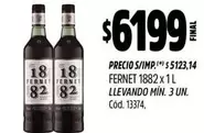 1882 - FERNET  x 1 L