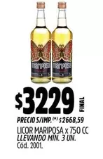 Mariposa - LICOR MARIPOSA