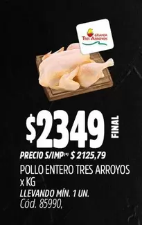Tres Arroyos - POLLO ENTERO