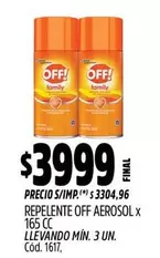 Off - REPELENTE AEROSOL