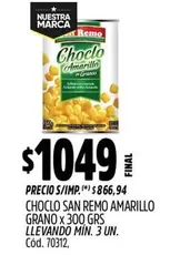 San Remo - CHOCLO AMARILLO GRANO