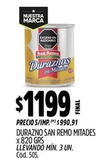 San Remo - DURAZNO MITADES