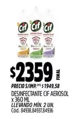 Cif - DESINFECTANTE AEROSOL