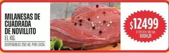 MILANESAS DE CUADRADA DE NOVILLITO