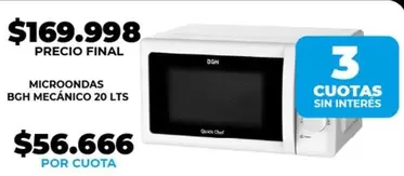 BGH - MECÁNICO 20 LTS