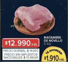 X$ - MATAMBRE DE NOVILLO