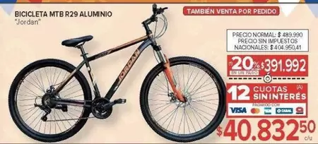 BICICLETA MTB R29 ALUMINIO
