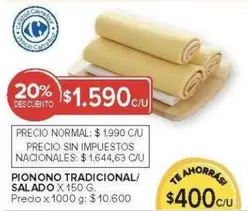 X$ - PIONONO TRADICIONAL/ SALADO