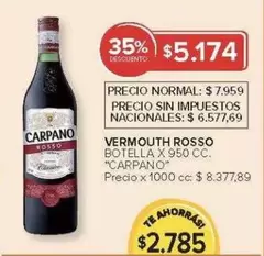 Carpano - VERMOUTH ROSSO