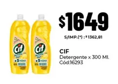 Cif - Detergente x 300 MI.