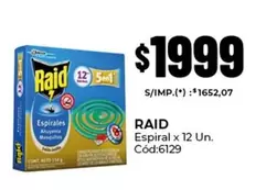 Raid - Espiral x 12 Un.