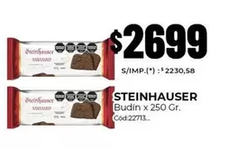 X$ - Budín x 250 Gr. Cód:22713