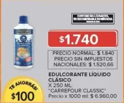 Carrefour - EDULCORANTE LÍQUIDO CLÁSICO