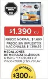 Porto Belo - MEDALLONES DE MERLUZA CLÁSICOS