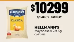 Hellmann's - Mayonesa x 2.9 Kg.