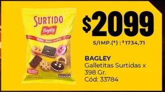 Bagley - Galletitas Surtidas x