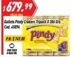 Pindy - Crakers Tripack X 306 Grs. Cod. 45894