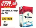Toro - Vino Tto. T. Bx1Lt Cod. 2967