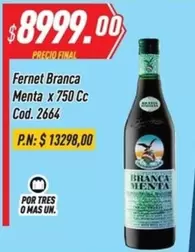Fernet Branca - Menta x 750 Cc Cod. 2664