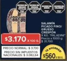Paladini - SALAMIN PICADO FINO/ GRUESO CRESPON