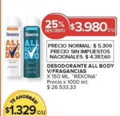 Rexona - ALL BODY V/FRAGANCIAS