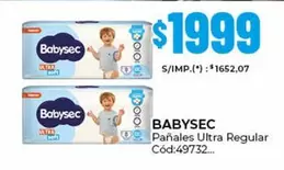 Babysec - Pañales Ultra Regular