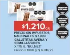 X$ - GALLETITAS AVENA Y SEMILLAS/CHIPS