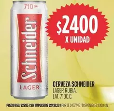 Schneider - CERVEZA SCHNEIDER