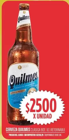 Quilmes - CLASICA BOL 1LT RETORNABLE