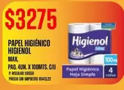 Higienol - PAPEL HIGIÉNICO