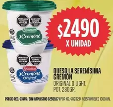 La Serenísima - CREMON