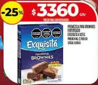 Exquisita - PREMEZCLA PARA BROWNIES
