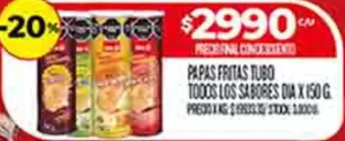 Dia - PAPAS FRITAS TUBO