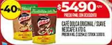 Dolca - CAFE DOLCA ORIGINAL/SUAVE