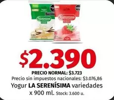 La Serenísima - Yogur variedades