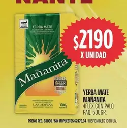 X$ - YERBA MATE MAÑANITA