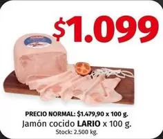 Lario - Jamón cocido x 100 g