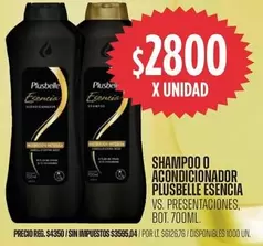 Plusbelle - SHAMPOO O ACONDICIONADOR