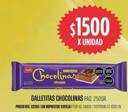 chocolinas - GALLETITAS CHOCOLINAS