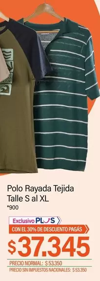 Polo -  Rayada Tejida