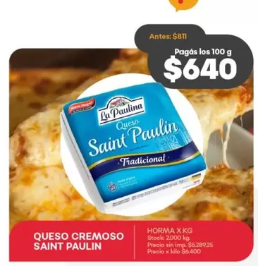 La paulina - Queso Saint Paulin