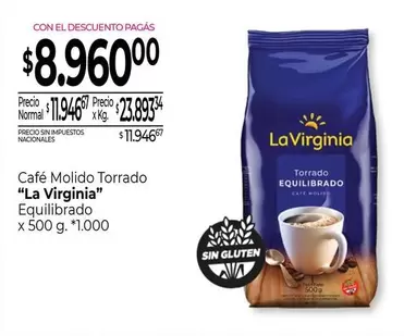La Virginia - Café Molido Torrado Equilibrado
