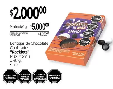 Rocklets - Lentejas de Chocolate Confitados